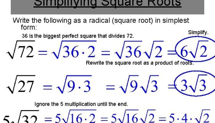 Bentuk Sederhana dari Akar 72