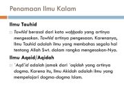 Termasuk Fungsi Ilmu Kalam Adalah Kecuali