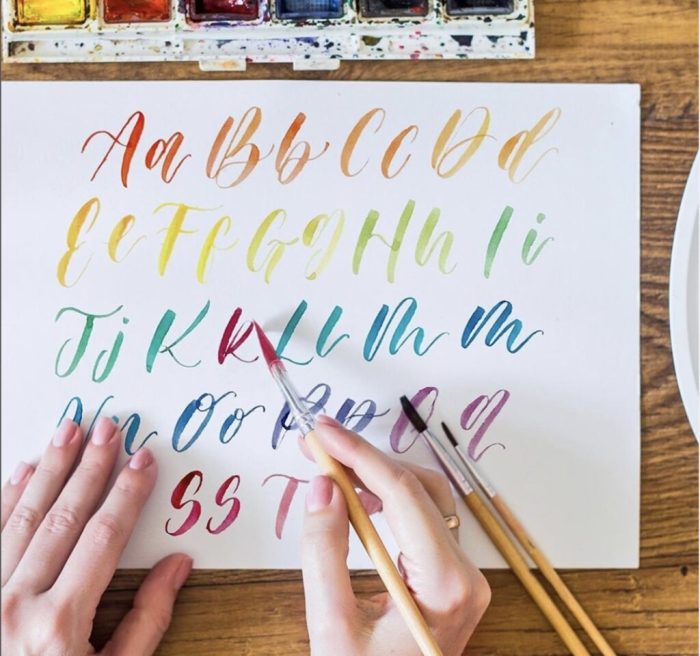 Handwritten caligraphy lettering fonts handwriting penmanship hand