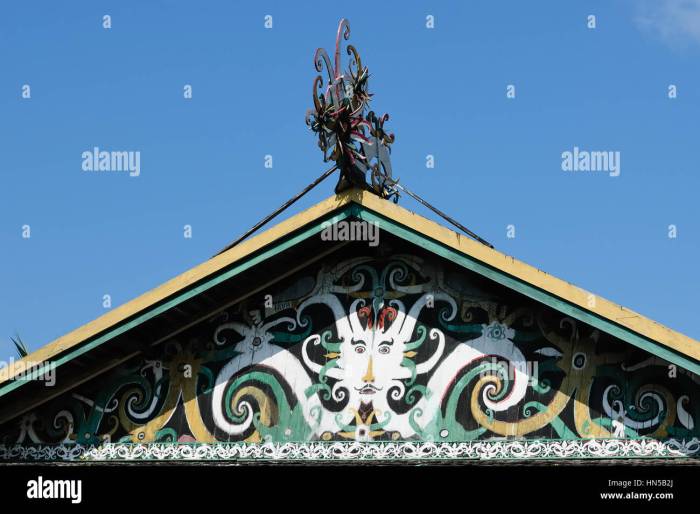 Gambar rumah adat dayak