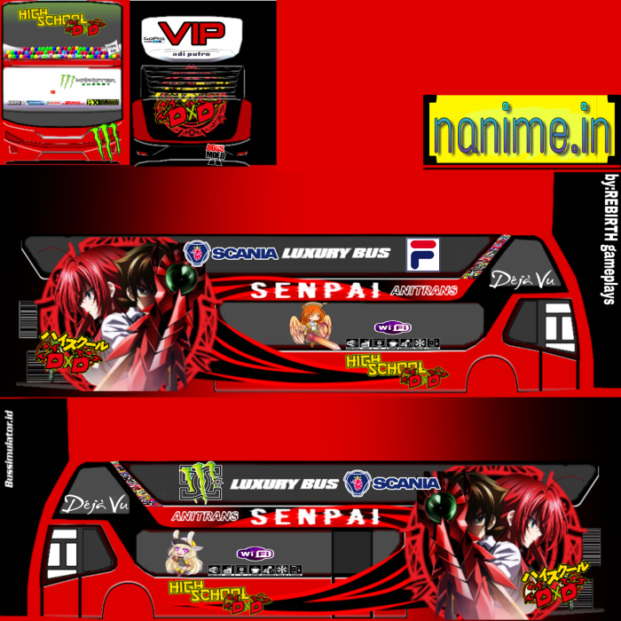 Livery bussid keren 3d