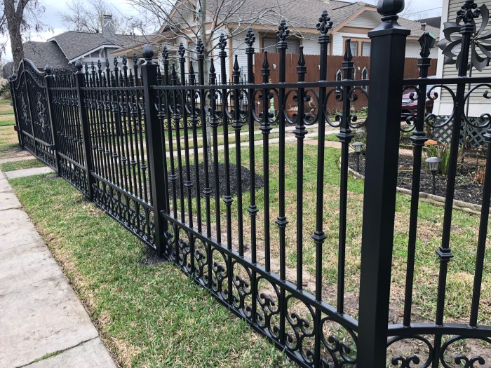 Fencing fence foot iron dig wrought panels decorative black ideas fences tall metal high 1280 garden stakes empire sizing painted