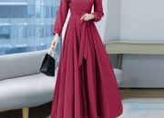 Baju Gamis Polos Tren, Bahan, dan Model