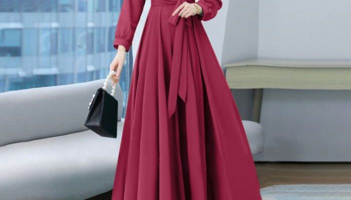 Baju Gamis Polos Tren, Bahan, dan Model