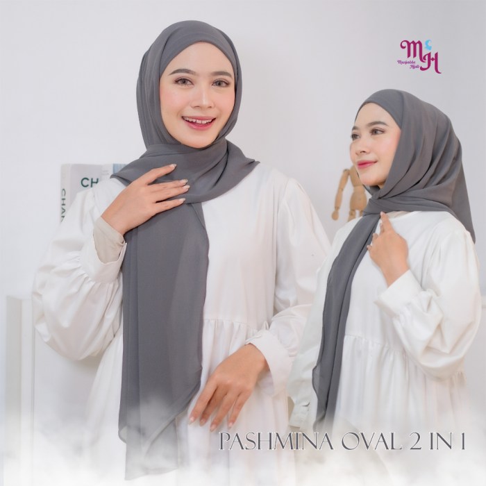 Terbaik hijab pasmina isntan oval  Dara Luxury