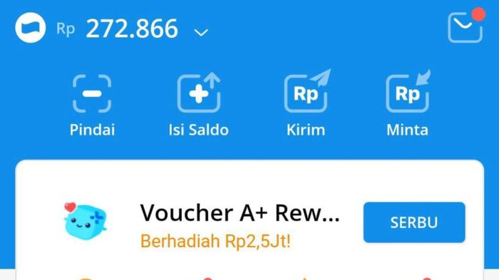 Tips dan trik dapat saldo dana kaget 660ribu