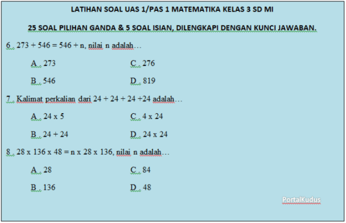 Matematika kelas 3 semester 2