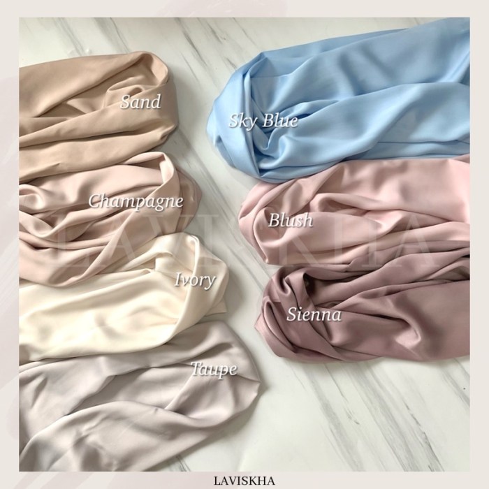 Cara pakai hijab silk scarf Lafiye