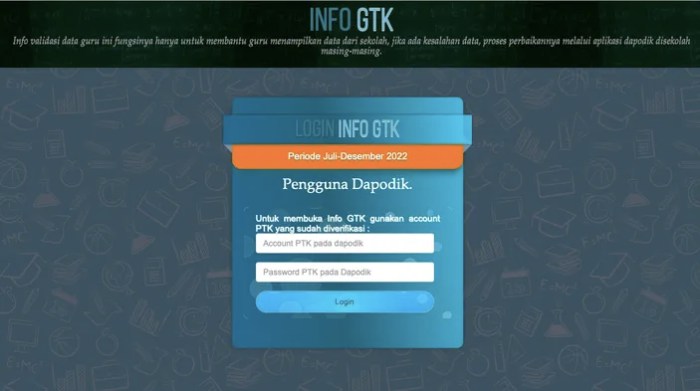 Cara mengatasi website info gtk kemdikbud yang error dan lemot
