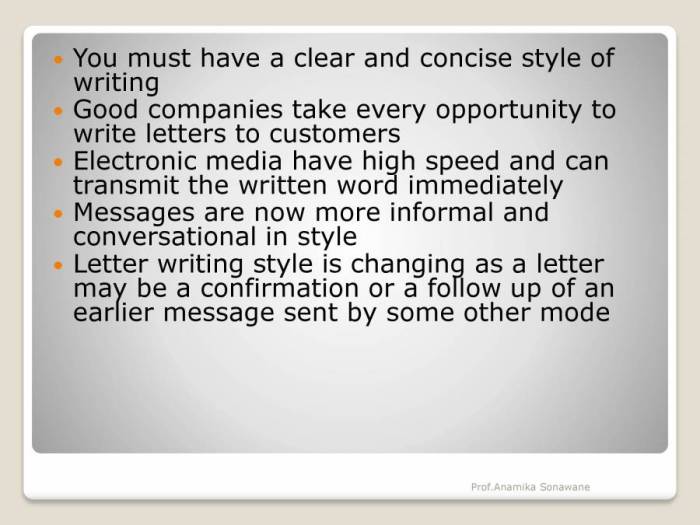 Sebutkan hal-hal yang harus diperhatikan dalam menulis surat