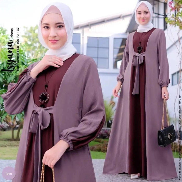 Gamis trendy baju syari panjang wanita