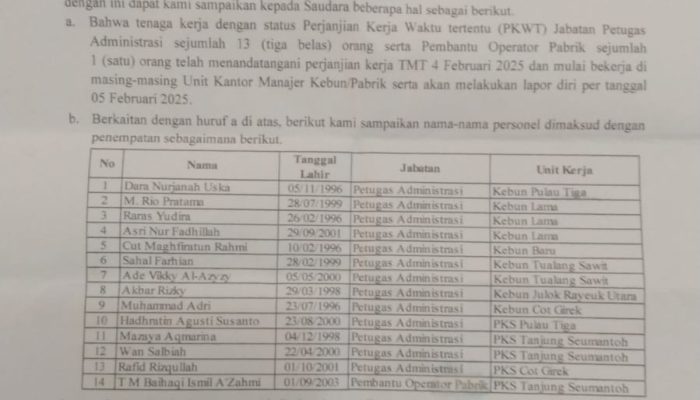 Humas PTPN IV Regional 6 Langsa Jangan Asbun, Nasruddin : Belajar Dulu Kalau Mau Counter Berita