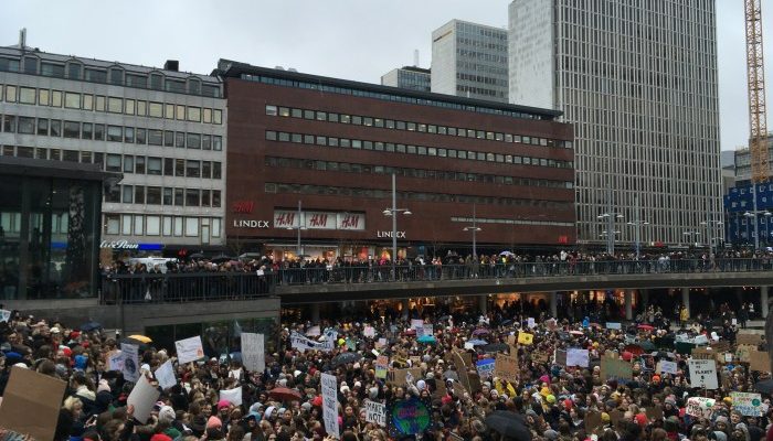 Video demonstrasi Sergels torg dukung Ukraina