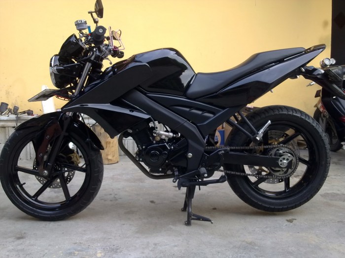 Modifikasi vixion old hitam