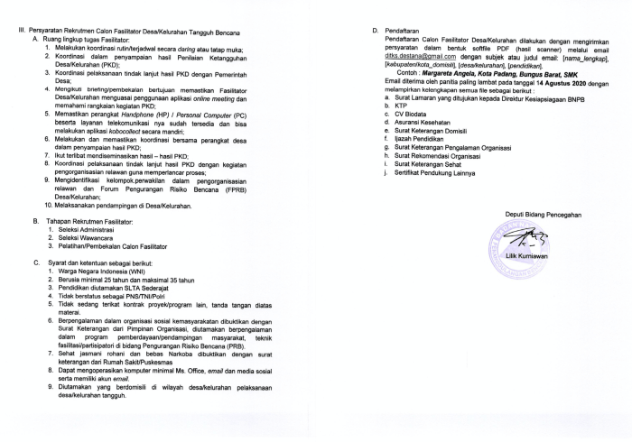 Informasi lowongan kerja terbaru di BKN Aceh