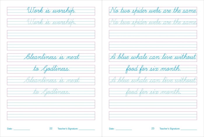 Menulis huruf tegak bersambung