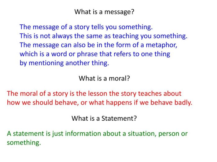 Pesan moral yang ingin disampaikan penulis kepada pembaca disebut