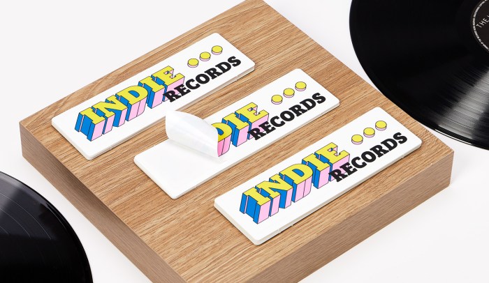 Ukuran stiker persegi panjang