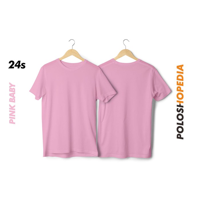 Kaos pink polos