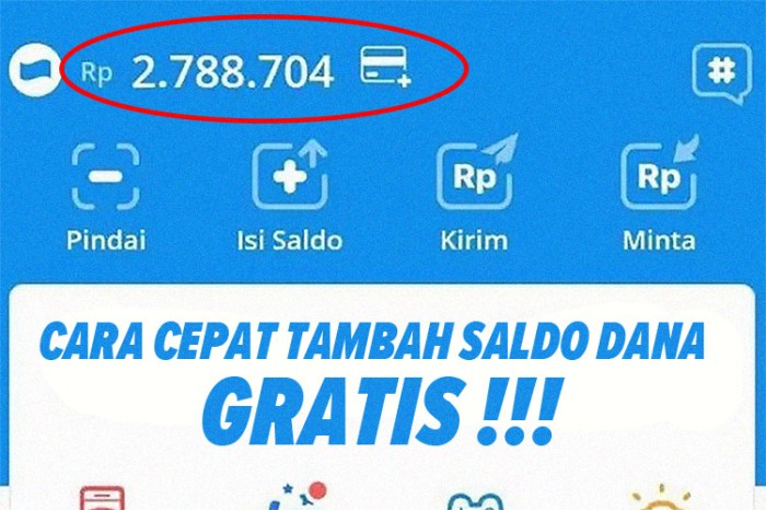 Tips dan trik dapat saldo dana kaget 660ribu