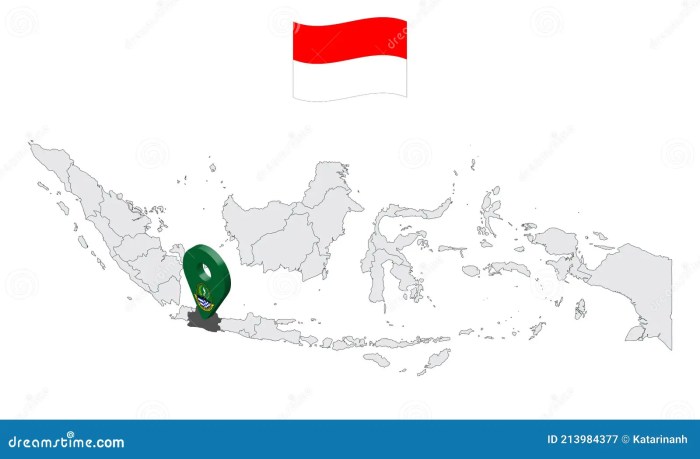 Java map provinces blank indonesia asia