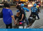 Penutupan jalan di sekitar Kemnaker akibat demo ojol hari ini