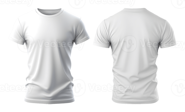 Kaos polos depan belakang