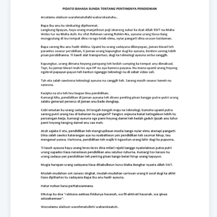 Contoh pidato bahasa sunda