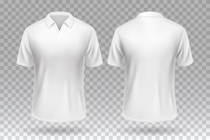 Kaos polos depan belakang