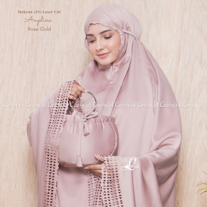 Cara pakai mukena Daily Angelina Lasercut Jumuna