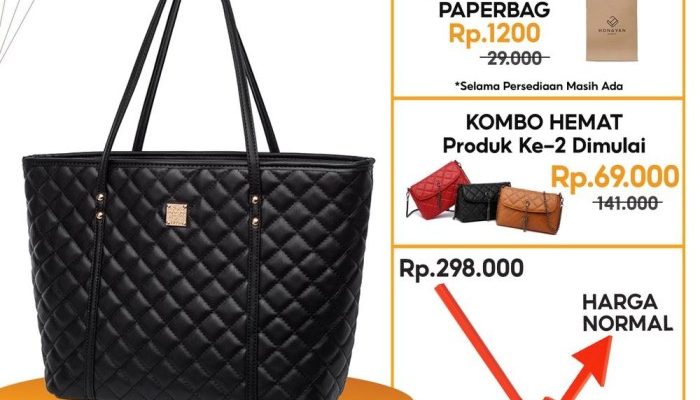 Lazada Tas Totebag Risleting Import Honyan Ulasan Lengkap