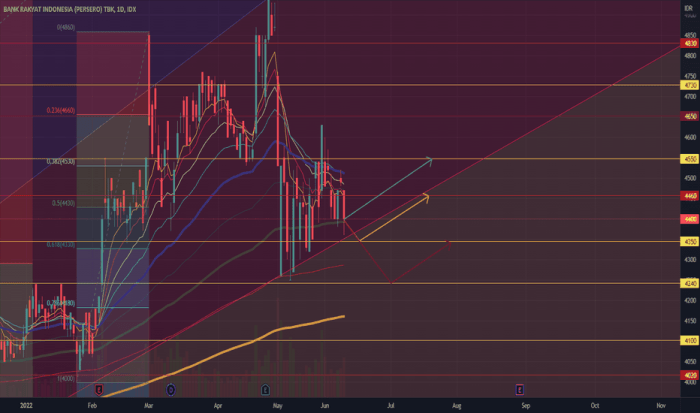 Prediksi harga saham BRI BBRI dalam 1 tahun ke depan.