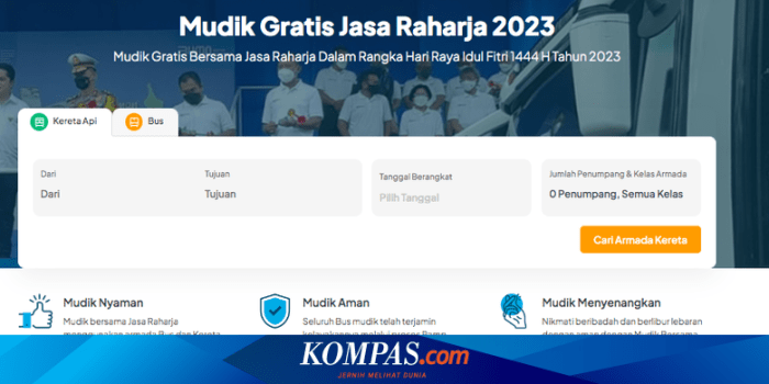 Syarat dan tata cara pendaftaran mudik gratis 2025 Kemenhub