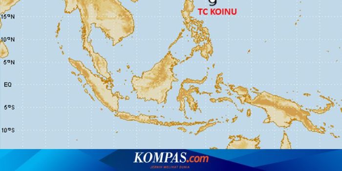 Jumlah pengungsi akibat siklon tropis Alfred di Indonesia