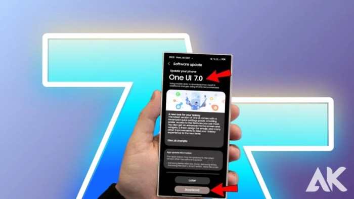 Cara mengatasi masalah update One UI 7 di Samsung