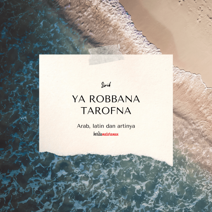 Download lirik dan terjemahan lagu ya thoybah fauzana