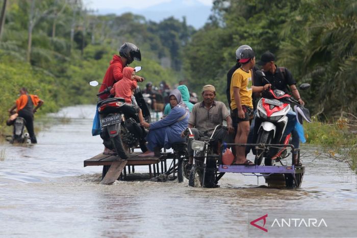 Peta rawan banjir Aceh Barat Selatan BMKG 15 Maret