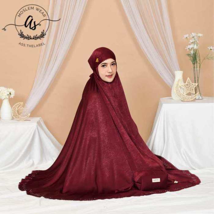 Lazada mukena Daily Angelina Lasercut Jumuna