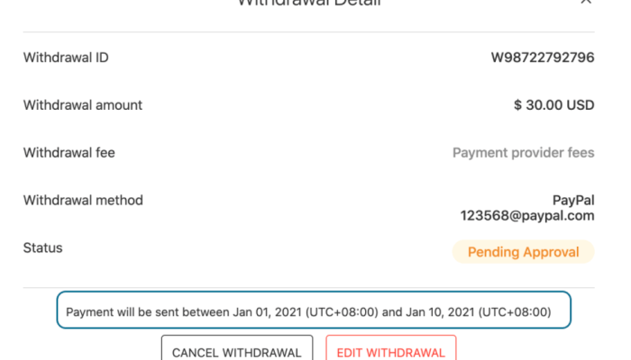 WPONE Bayar Langsung Hari Ini Setelah Request WD?
