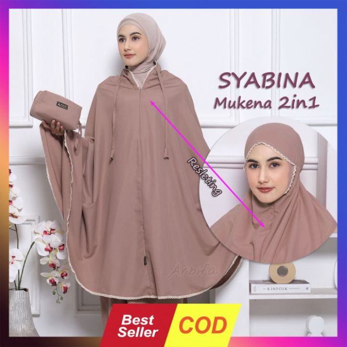 Lazada mukena Katun Traveling Jumuna