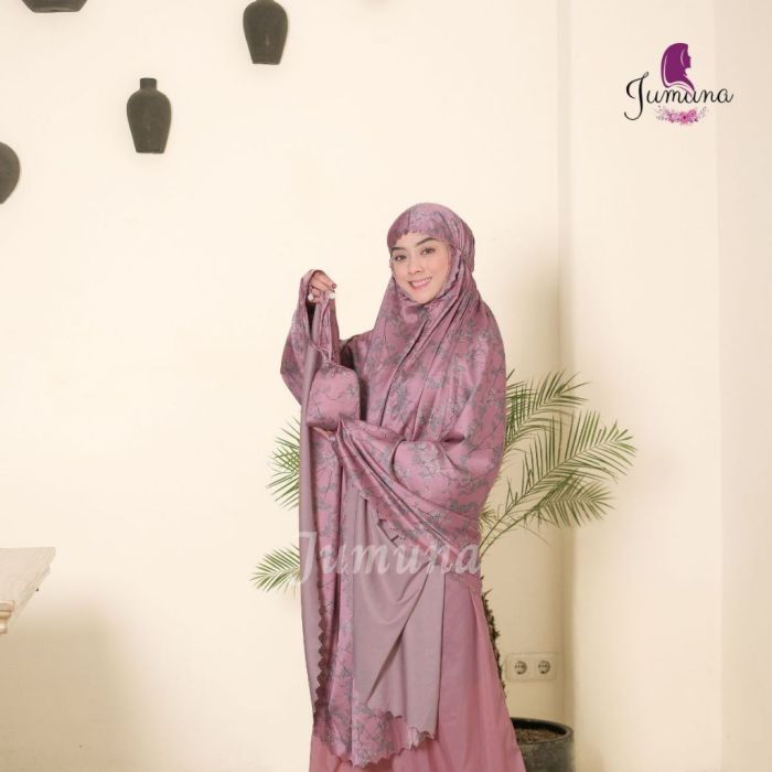 Cara pakai mukena Daily Angelina Lasercut Jumuna