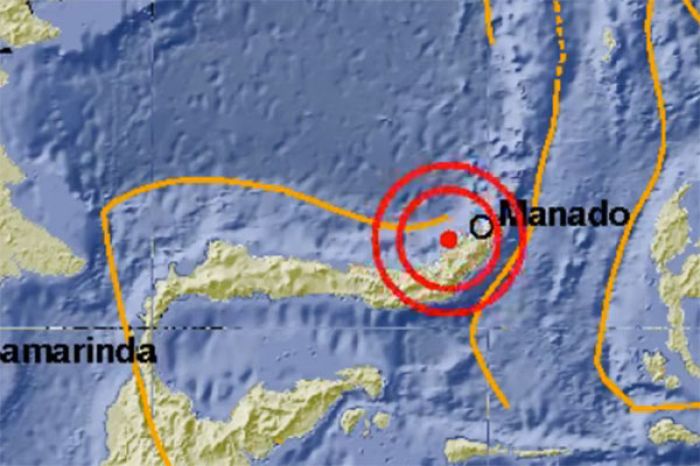 Bantuan untuk korban gempa bumi Melonguane magnitudo 3.9