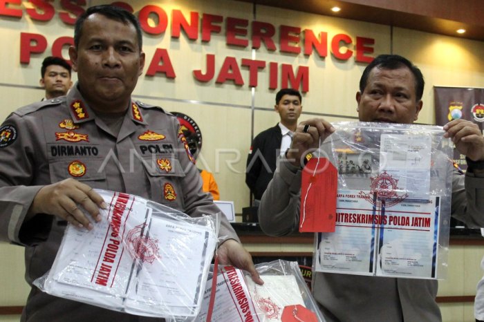 Laporan kasus penipuan jual beli emas antam palsu terbaru