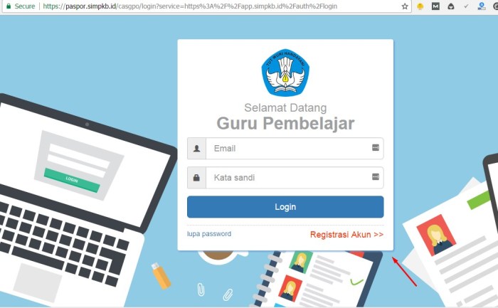 Arti kode warna biru validasi SKTP guru pada sistem Info GTK