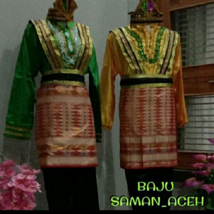 Harga baju adat aceh imitasi di banda aceh hari ini