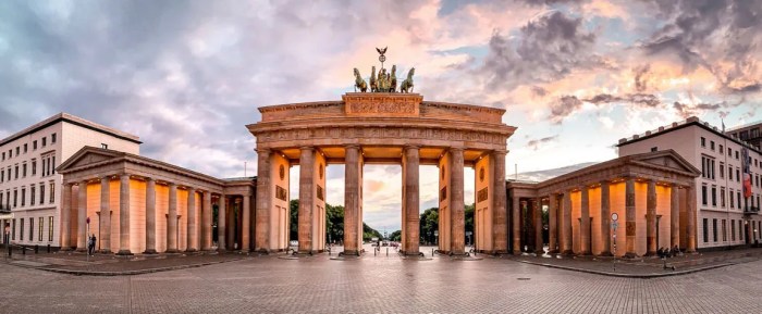 Keindahan arsitektur taman brandenburg yang terkenal