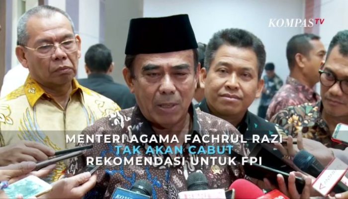 Motif Tersembunyi Fachrul Razi Dalam Menyebut Dua Tokoh Terkait Pembubaran Fpi