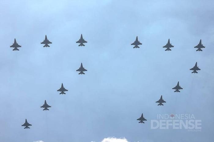 Perayaan HUT TNI AU ke-79 sederhana tanpa pesawat terbang