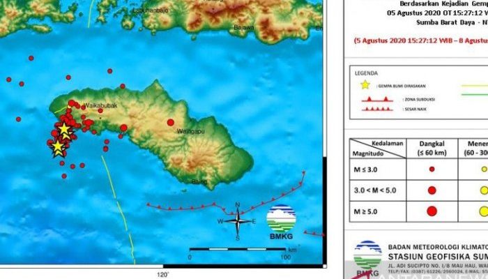 Gempa Sumba Barat Magnitudo 3,4 Potensi Gempa Susulan