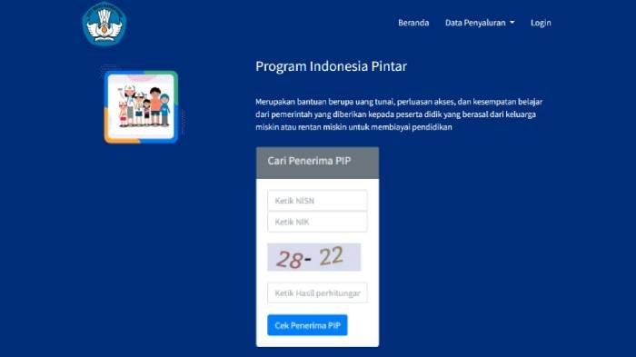 Aplikasi cek bantuan PIP Kemendikbud 2025 di smartphone